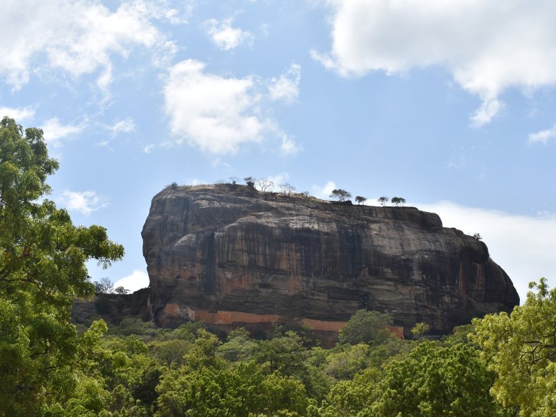 Rocher du lion au Sri Lanka